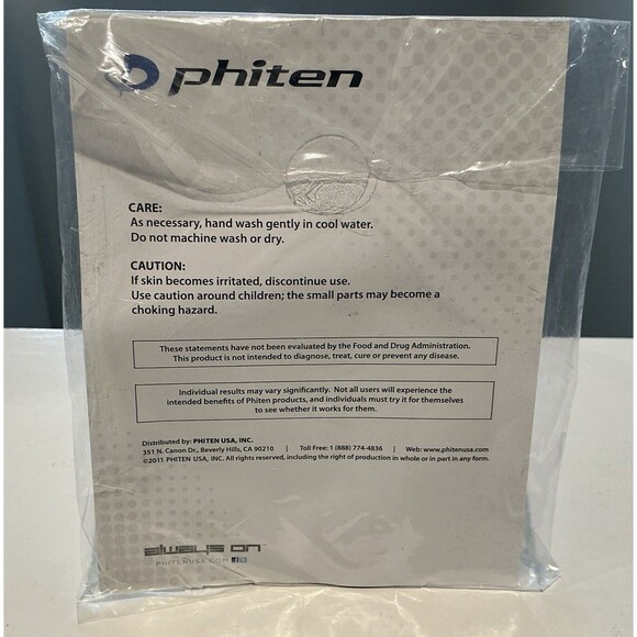 NEW Phiten Classic Star Titanium Single Strand Necklace Blue - 18" Inch - Picture 3 of 3